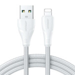 Joyroom S-UL012A11 Surpass Nabíjací kábel USB-A (M) - Lightning (M) 2.4A 0.25m biela (S-UL012A11 0.25m Whi)