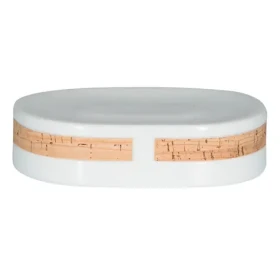 Spirella TUBE Nature mydlenka biela / porcelán / korok (7610583182272)