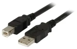 EFB USB 2.0 AB čierny / Kábel / 5 m / 480 Mbit/s (K5256SW.5)