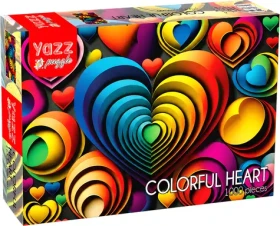 YAZZ Puzzle Farebné srdcia