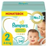 Pampers Premium Protection Mini 4-8kg (240 ks) / plienkové nohavičky / veľkosť 2 (4-8kg ) (8006540705544)