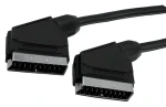 MediaRange čierna / SCART kábel / Samec-samec / 1,4 m (MRCS152)