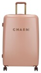 Veľký škrupinový kufor Charm London Capetown L Pink