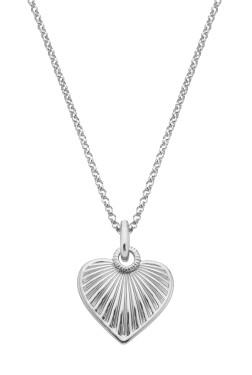 Hot Diamonds Strieborný srdiečkový náhrdelník s diamantom Essence DP1029 (retiazka, prívesok)
