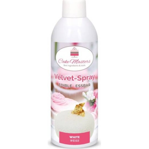 Velvet sprej bílá, 400g - Cake Masters - Cake Masters
