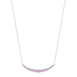 Brosway Elegantný náhrdelník zo striebra Fancy Vibrant Pink FVP116