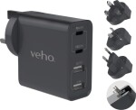 Veho Veho VAA-700-TA45 adapter zasilający/ inwentor 20 W Sivý
