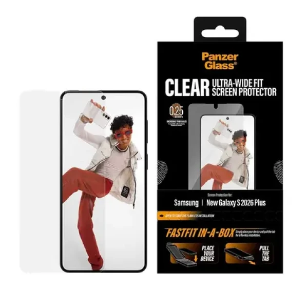 PanzerGlass Samsung Galaxy S26+ s bezprašným aplikačným boxom (PG48332)