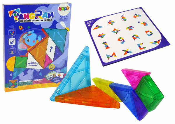 Mamido Skladačka Tangram so 7 Magnetickými Kockami