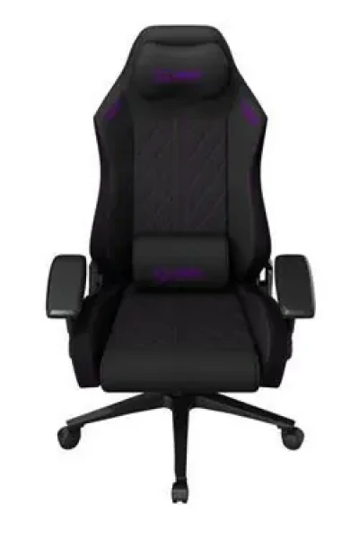 LORGAR CHA41 čierno-fialová / Herná stolička / ergonomická / prešívaná látka odolná škvrnám (LRG-CHA41-BK-PR)