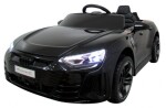 Mamido Elektrické autíčko Audi E-Tron GT s EVA kolesami a príjemným koženým sedlom - čierne
