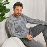 Pánske pyžamo 5248 tmavosivé - Doctornap šedá M