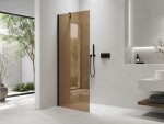 CERANO - Sprchová zástena Walk-in Onyx YL/P - 8 mm - čierna matná, bronzové sklo - 60x200 CER-686698