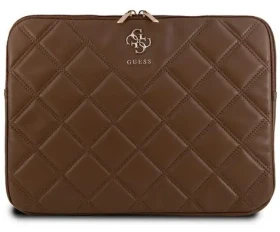 Guess Quilted 4G hnedá / Obal na notebook / 14" (GUCS14ZPSQSSGW)