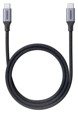 Ugreen Kábel USB-C - USB-C 1 m čierno-šedá / Kábel USB-C / USB-C (M) - USB-C (M) / 4,8 Gbit/s / rýchle nabíjanie (55517)