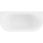 MEXEN/S - Oval vaňa voľne stojaca nástenná 160 x 80, biela, sifón a prepad biela 52671608000-20