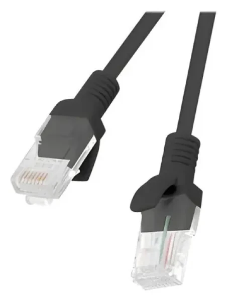 Lanberg CAT6 čierna / Patch kábel / UTP / 3 m / Fluke Passed (PCU6-10CC-0300-BK)