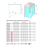 Mereo Sprchovací kút, Novea, obdĺžnik, pántový, 90x120 cm, chróm ALU, sklo Číre, dvere ľavé a pevný diel CK10217ZL