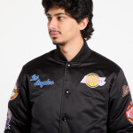 Bunda Mitchell & Ness NBA Blackout Heavyweight Satin Jacket Los Angeles Lakers Black L