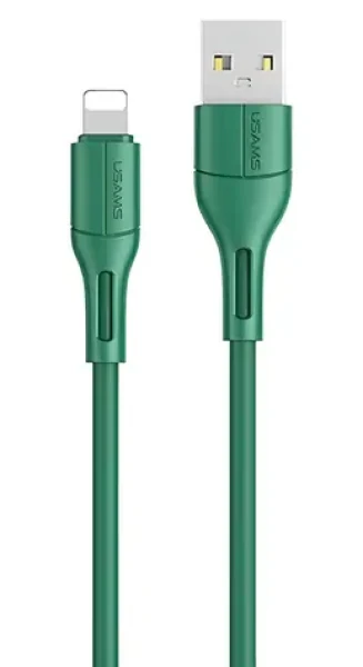 USAMS U68 SJ500 zelená / Nabíjací a dátový kábel / Lightning / 1 m / 2 A (SJ500USB04)