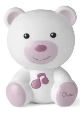 Chicco Nočná lampička Medvedík - ružová