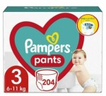 Pampers Pants 6-11kg (204ks) / Plienkové nohavičky / Veľkosť 3 (6-11kg) (DIOPMPPIE0180)