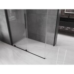 MEXEN/S - Velár sprchovací kút 150 x 75, transparent, čierna 871-150-075-01-70