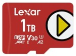 Lexar PLAY MicroSDXC Class 10 A2 (LMSPLAY001T-BNNNG)