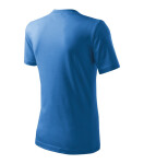 Ťažké unisex tričko azúrovo modré S