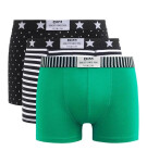 Pánske módne boxerky 3 ks DIM VIBES BOXER 3x - DIM - biele M