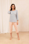 DÁMSKE PYŽAMO 707 J/25 bledá melanž XL