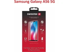Swissten FULL GLUE COLOR FRAME CASE FRIENDLY sklo pre Samsung Galaxy A56 5G čierna (54501875)