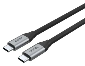 Unitek C14082ABK čierna / Kábel USB-C - USB-C / USB 3.2 Gen 2 / 10 Gbps / 100 W PD / 1 m (C14082ABK)