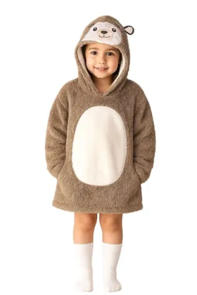 Cozy Noxxiez CH309 Ježko - hrejivá televízna mikinová deka s kapucňou pre deti 3 - 6 rokov (20-CH309)