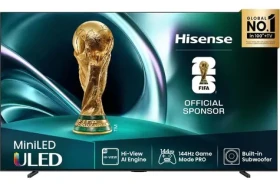 85" Hisense 85U7Q čierna / Televízia / Mini-LED QLED / UltraHD 4K / 144Hz / VIDAA / Wi-Fi (85U7Q)