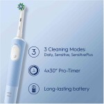 Oral-B Vitality Pro Protect X Clean modrá / Eletrická zubná kefka / oscilačné / 3 režimy / 2D technológia (Vitality Pro Protect X Clean V)