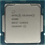 Intel Celeron G5905 @ 3.5GHz - TRAY / TB 3.5GHz / 2C2T / 4MB / UHD Graphics 610 / Comet Lake / 58W (CM8070104292115)