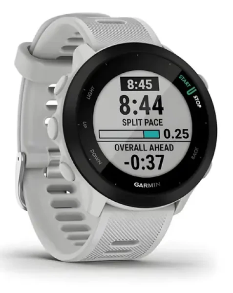 Garmin Forerunner 55 biela / športové hodinky / 1.04 MIP / GPS / BT / ANT+ / 5 ATM / merač tepu / krokomer (010-02562-15)