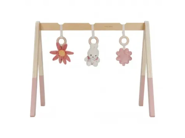 Little Dutch Drevená hrazdička Miffy Lucky Blossom / od 0 mesiacov (NIJN360LD)
