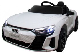 Mamido Elektrické autíčko Audi E-Tron GT v bielej farbe s EVA kolesami a diaľkovým ovládaním