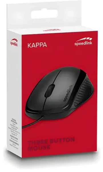 Speed Link KAPPA čierna / Optická myš / USB / 1600 DPI (SL-610011-BK)