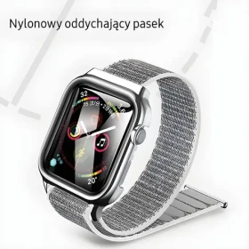 USAMS Nylonový remienok Apple Watch 44/45mm strieborná / Remienok / Nylon / Apple Watch 4/5/6/7/SE (ZB74IW2)