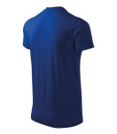 Ťažké tričko s výstrihom do V unisex kráľovská modrá S