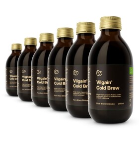 Vilgain Cold Brew BIO – 6× Pure Black Ethiopia 200 ml