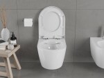 MEXEN/S - Carmen Závesná WC misa vrátane sedátka, duroplast, biela 30880200
