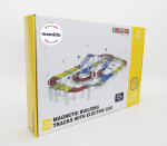 Mamido Mamido Magnetická stavebnica pretekárska dráha s elektrickým autíčkom 298 dielikov Ultra XXL MT1474