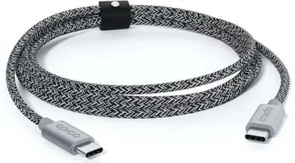 Epico Dátový opletený kábel USB-C 240W 2m šedá / 2x USB-C(M) (9915141300019)