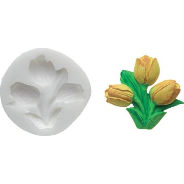 Silikónová forma na fondán - tulipány - Silikomart - Silikomart