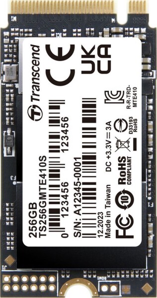 Transcend 410S 256GB M.2 2242 PCI-E x4 Gen4 NVMe (TS256GMTE410S)