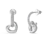Guess Romantické visiace náušnice Srdiečka LOVE JUBE05465JWRHT/U